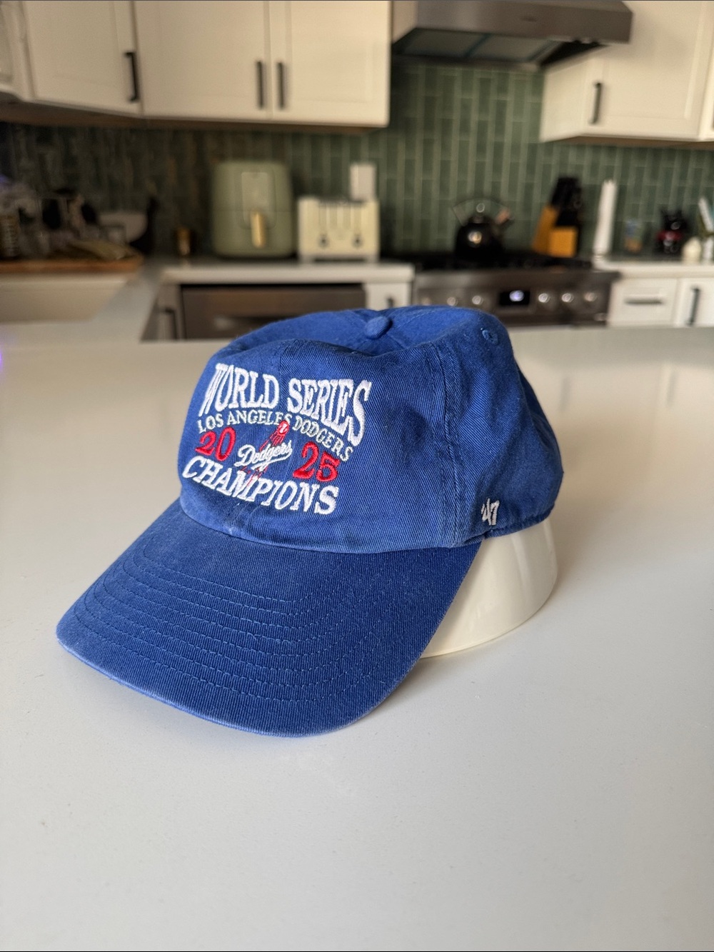 47 Brand Royal Blue "World Series Champions" LA Dodgers Dad Hat